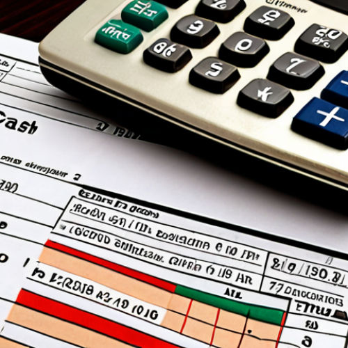 Home 11 **A detailed financial statement analysis:** Close-up shot of financial documents (balance sheets, income statements, cash flow statements) with magnifying glass and calculator. The image should convey the idea of in-depth scrutiny and financial analysis. Focus on the textures of paper and the precision of the calculations.